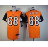 nike nfl jerseys cincinnati bengals #68 zeitler orange[Elite]