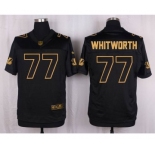nike nfl jerseys cincinnati bengals #77 andrew whitworth black gold collection[Elite]