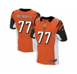 nike nfl jerseys cincinnati bengals #77 andrew whitworth orange[Elite]