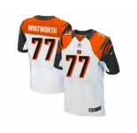 nike nfl jerseys cincinnati bengals #77 andrew whitworth white[Elite]