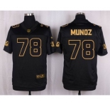 nike nfl jerseys cincinnati bengals #78 munoz black gold collection[Elite]