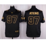 nike nfl jerseys cincinnati bengals #97 atkins black gold collection[Elite]