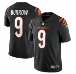 Cincinnati Bengals #9 Joe Burrow Black  Color 2021 NFL Draft Vapor Limited Jersey