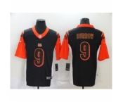 Cincinnati Bengals #9 Joe Burrow Silver Inverted Legend Jersey