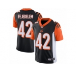 Men Nike Cincinnati Bengals #42 Clayton Fejedelem Black Team Color Vapor Untouchable Limited Player NFL Jersey