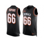 Men Nike Cincinnati Bengals #66 Trey Hopkins Limited Black Player Name & Number Tank Top NFL Jersey