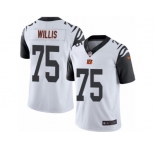 Men Nike Cincinnati Bengals #75 Jordan Willis Limited White Rush NFL Jersey
