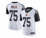 Men Nike Cincinnati Bengals #75 Jordan Willis Limited White Rush NFL Jersey