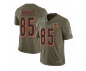 Men Nike Cincinnati Bengals #85 Tyler Eifert Limited Olive 2017 Salute to Service NFL Jersey