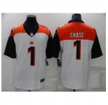 Men's Cincinnati Bengals #1 Ja'Marr Chase Nike White Draft First Round Pick Limited Jersey