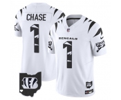 Men's Cincinnati Bengals #1 Ja'Marr Chase White F.U.S.E. Special Vapor Untouchable Limited Stitched Football Jersey