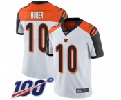 Men's Cincinnati Bengals #10 Kevin Huber White Vapor Untouchable Limited Player 100th Season Football Jersey