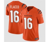 Men's Cincinnati Bengals #16 Joe Flacco Orange 2025 F.U.S.E. Vapor Untouchable Limited Football Stitched Jersey