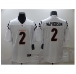 Men's Cincinnati Bengals #2 Evan McPherson White Limited Player Jersey