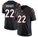 Men's Cincinnati Bengals #22 Ceyair Wright Black 2026 Draft F.U.S.E. Vapor Untouchable Limited Football Stitched Jersey