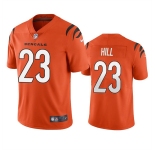 Men's Cincinnati Bengals #23 Daxton Hill Orange Vapor Untouchable Limited Stitched Jersey
