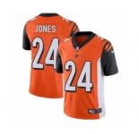 Men's Cincinnati Bengals #24 Adam Jones Orange Vapor Stitched Limited Jersey