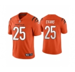 Men's Cincinnati Bengals #25 Chris Evans 2021 Orange Vapor Untouchable Limited Stitched Football Jersey