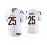 Men's Cincinnati Bengals #25 Chris Evans 2021 White Vapor Untouchable Limited Stitched Football Jersey