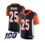 Men's Cincinnati Bengals #25 Giovani Bernard Black Team Color Vapor Untouchable Limited Player 100th Season Football Jersey
