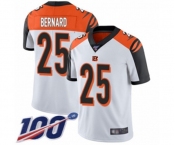Men's Cincinnati Bengals #25 Giovani Bernard White Vapor Untouchable Limited Player 100th Season Football Jersey