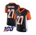 Men's Cincinnati Bengals #27 Dre Kirkpatrick Black Team Color Vapor Untouchable Limited Player 100th Season Football Jersey