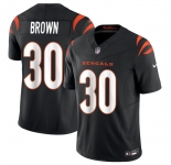 Men's Cincinnati Bengals #30 Chase Brown Black 2024 F.U.S.E Vapor Untouchable Limited Stitched Jersey