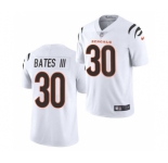 Men's Cincinnati Bengals #30 Jessie Bates III 2021 White Vapor Untouchable Limited Stitched Football Jersey