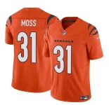 Men's Cincinnati Bengals #31 Zack Moss Orange 2024 F.U.S.E. Vapor Untouchable Limited Stitched Jersey