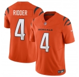 Men's Cincinnati Bengals #4 Desmond Ridder Orange 2025 F.U.S.E. Vapor Untouchable Limited Football Stitched Jersey