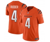 Men's Cincinnati Bengals #4 Desmond Ridder Orange 2025 F.U.S.E. Vapor Untouchable Limited Football Stitched Jersey