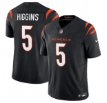 Men's Cincinnati Bengals #5 Tee Higgins Black F.U.S.E. Vapor Untouchable Limited Football Stitched Jersey