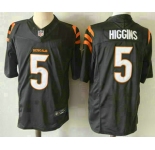Men's Cincinnati Bengals #5 Tee Higgins Limited Black FUSE Vapor Jersey