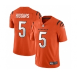 Men's Cincinnati Bengals #5 Tee Higgins Orange Vapor Untouchable Limited Stitched Jersey