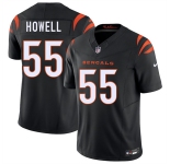Men's Cincinnati Bengals #55 Cashius Howell Black 2026 Draft F.U.S.E. Vapor Untouchable Limited Football Stitched Jersey
