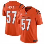 Men's Cincinnati Bengals #57 Germaine Pratt Orange 2024 F.U.S.E With 1-star C Patch Vapor Untouchable Limited Football Stitched Jersey