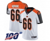 Men's Cincinnati Bengals #66 Trey Hopkins White Vapor Untouchable Limited Player 100th Season Football Jersey