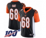 Men's Cincinnati Bengals #68 Bobby Hart Black Team Color Vapor Untouchable Limited Player 100th Season Football Jersey