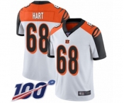 Men's Cincinnati Bengals #68 Bobby Hart White Vapor Untouchable Limited Player 100th Season Football Jersey