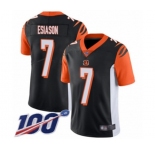Men's Cincinnati Bengals #7 Boomer Esiason Black Team Color Vapor Untouchable Limited Player 100th Season Football Jersey