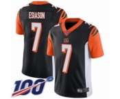 Men's Cincinnati Bengals #7 Boomer Esiason Black Team Color Vapor Untouchable Limited Player 100th Season Football Jersey