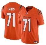 Men's Cincinnati Bengals #71 Amarius Mims Orange 2024 Draft F.U.S.E Vapor Untouchable Limited Football Stitched Jersey