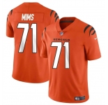 Men's Cincinnati Bengals #71 Amarius Mims Orange 2024 Draft Vapor Untouchable Limited Football Stitched Jersey