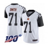 Men's Cincinnati Bengals #71 Andre Smith Limited White Rush Vapor Untouchable 100th Season Football Jersey