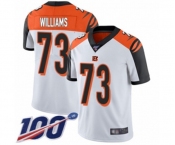 Men's Cincinnati Bengals #73 Jonah Williams White Vapor Untouchable Limited Player 100th Season Football Jersey