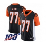 Men's Cincinnati Bengals #77 Cordy Glenn Black Team Color Vapor Untouchable Limited Player 100th Season Football Jersey