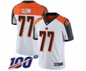 Men's Cincinnati Bengals #77 Cordy Glenn White Vapor Untouchable Limited Player 100th Season Football Jersey