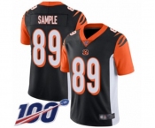 Men's Cincinnati Bengals #89 Drew Sample Black Team Color Vapor Untouchable Limited Player 100th Season Football Jersey