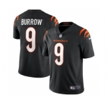 Men's Cincinnati Bengals #9 Joe Burrow 2021 Black Vapor Limited Stitched Football Jersey