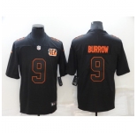 Men's Cincinnati Bengals #9 Joe Burrow Black Alternate Vapor Limited Jersey